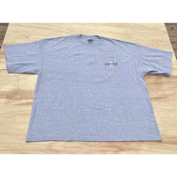 VINTAGE CONVERSE All Star Chuck Taylor Shirt Short Sleeve Men's Gray SIZE 3XL - Picture 1 of 6